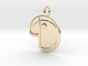 Cupidity Logo Pendant in 14K Yellow Gold