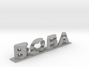 Boba Fett 3D Dual Word Illusion in Aluminum