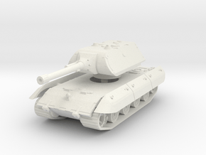 E-100 Maus 150mm (side skirts) 1/43 in White Natural Versatile Plastic