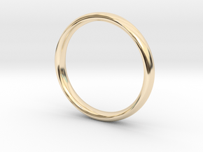 Mobius Ring - Smooth in 14k Gold Plated Brass: 5 / 49