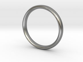 Mobius Ring - Smooth in Natural Silver: 5 / 49