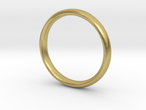Mobius Ring - Smooth in Natural Brass: 5 / 49