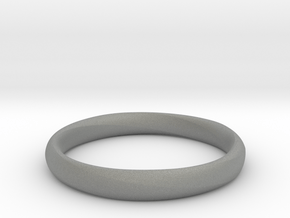 Mobius Ring - Smooth in Gray PA12: 10 / 61.5