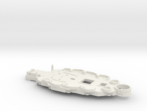 1/700 USS Nevada (1941) Casemate(No Deck) w/out5in in White Natural Versatile Plastic