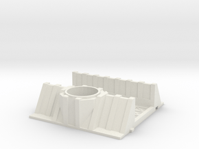 28mm weapon emplacement trench in White Natural Versatile Plastic