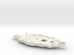 1/700 USS Oklahoma(1941)Casemate(No Deck) w/out5in in White Natural Versatile Plastic