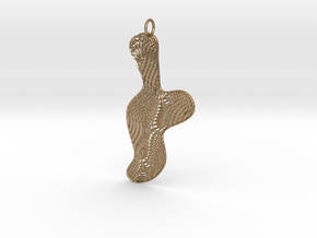 Texture #6 Pendant in Polished Gold Steel