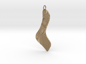 Texture Earring #3 in Polished Gold Steel