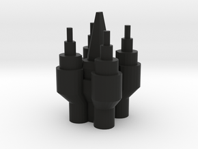 castle2 in Black Natural Versatile Plastic: Medium