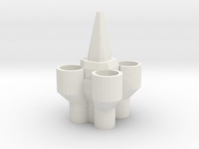castle3 in White Natural Versatile Plastic: Medium