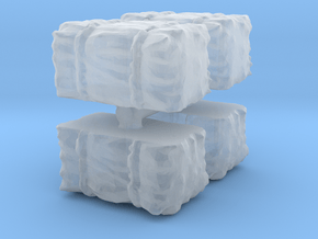 Hay Bale (x4) 1/120 in Smooth Fine Detail Plastic