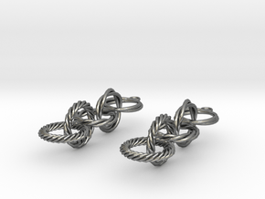 Audra Earrings in Polished Silver (Interlocking Parts)