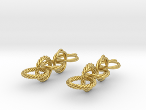 Audra Earrings in Polished Brass (Interlocking Parts)