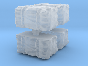 Hay Bale (x4) 1/160 in Smooth Fine Detail Plastic