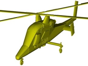 1/87 scale Kaman K-1200 K-MAX helicopter in Clear Ultra Fine Detail Plastic