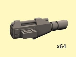 28mm lightbeam pistols (no handle) in Smoothest Fine Detail Plastic