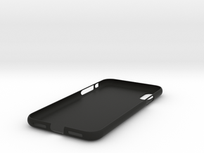 Iphone X case in Black Natural Versatile Plastic