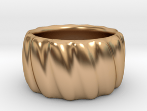 Wavy Ring in Polished Bronze: 6.75 / 53.375