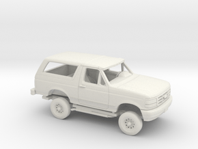 1/64 1992-96 Ford Bronco Custom Kit in White Natural Versatile Plastic