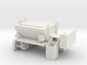 1/50th PB Patcher Asphalt repair truck body in White Natural Versatile Plastic
