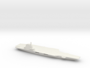1/1250 Scale Chinese Aircraft Carrier Shandong in White Natural Versatile Plastic