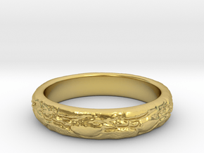 Corona of Stone in Polished Brass: 6 / 51.5