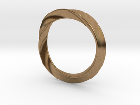 Heavy Bangle in Natural Brass