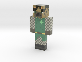 leohelmetless | Minecraft toy in Glossy Full Color Sandstone