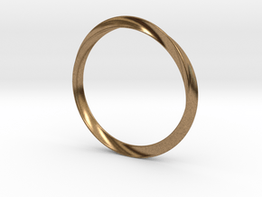 Delicate Bangle in Natural Brass