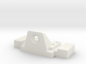 Rear body mount for B1M RC10 conversions  in White Natural Versatile Plastic
