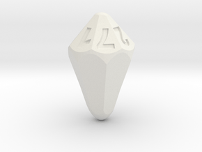 d7 shard (rounded) in White Natural Versatile Plastic