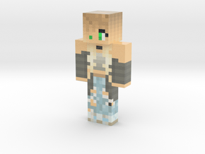 Mermaid_Silver | Minecraft toy in Glossy Full Color Sandstone