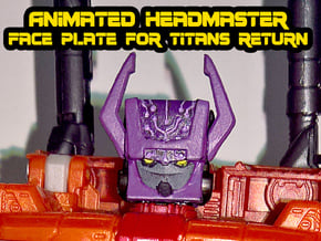 Headmaster, Animated Face (Titans Return) in Tan Fine Detail Plastic