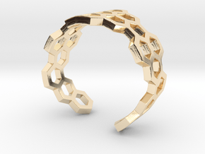 Honeycomb Ring_C in 14K Yellow Gold: 5 / 49