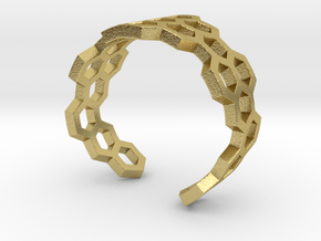 Honeycomb Ring_C in Natural Brass: 5 / 49
