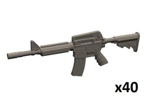 1/35 M4A1 carbine in Tan Fine Detail Plastic
