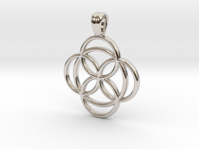 Celtic rose [pendant] in Platinum
