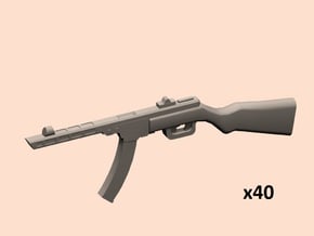 1/35 Soviet PPSh-41 gun (late) in Tan Fine Detail Plastic