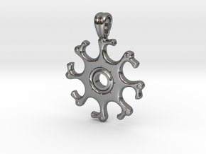 Eight headed eagle [pendant] in Polished Silver