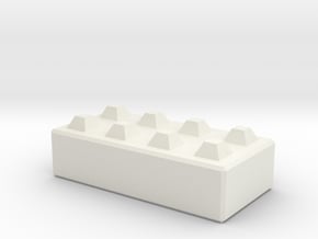 N160 Mega Block 1:50 in White Natural Versatile Plastic