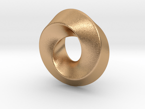 Mobius Pendant in Natural Bronze