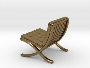Mies-Van-Barcelona-Chair - 1/2" Model in Polished Bronze