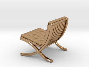 Mies-Van-Barcelona-Chair - 1/2" Model in Polished Brass