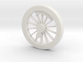 Fire Queen Driving wheel pattern in White Natural Versatile Plastic