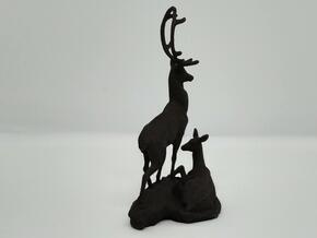 Deers in Black Natural Versatile Plastic