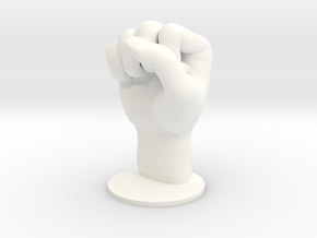 Fist in White Processed Versatile Plastic