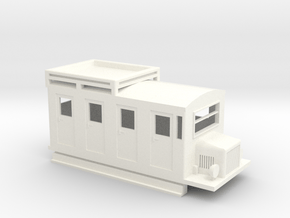 009 RAILBUS WITH LUGGAGE ROOF RACK in White Processed Versatile Plastic