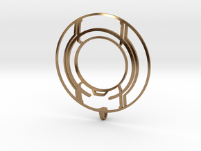 TRON: Legacy Identity Disk - Negative Space in Natural Brass