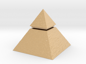 Pyramid Box in Glossy Full Color Sandstone
