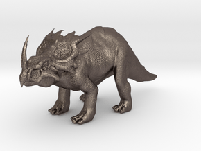 Styracosaurus in Polished Bronzed-Silver Steel